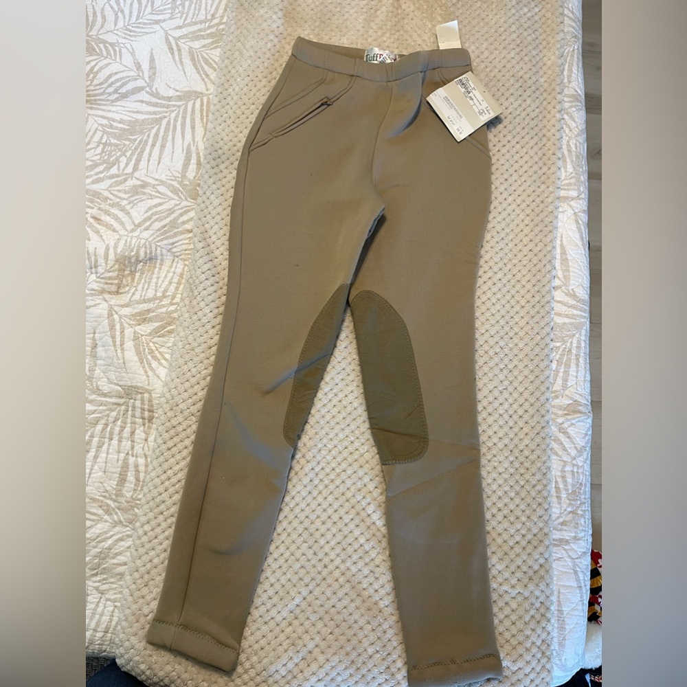 TuffRider Unifleece Pull On Breeches Knee Patch Winter Riding